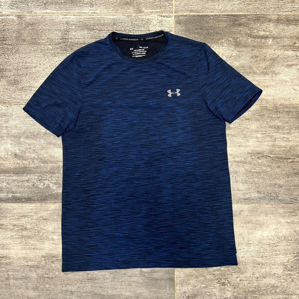 Under Armour The Vanish Tee Mens M Medium Short Sleeve T-Shirt Lightweight Blue